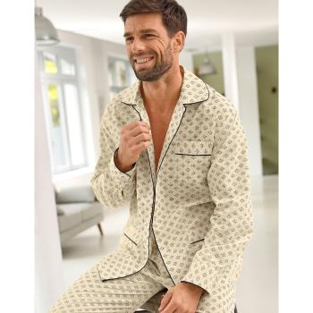 Blancheporte Klasické pyžamo s potlačou béžová 107/116 (XL)