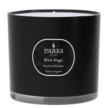 Sviečka s vôňou pačuli a jantáru Parks Candles London Black Magic, doba horenia 56 h