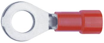 Klauke 6203 guľaté káblové oko  Prierez=1 mm² Ø otvoru=3.2 mm čiastočne izolované červená 1 ks