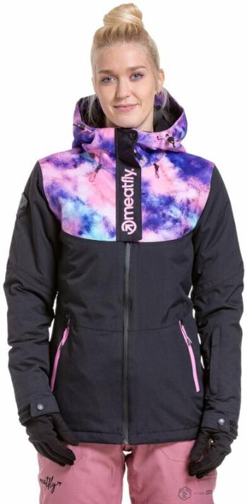 Meatfly Kirsten Womens SNB and Ski Jacket Peach Aquarel/Black S Lyžiarska bunda