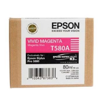 EPSON T580A (C13T580A00) - originálna cartridge, purpurová, 80ml