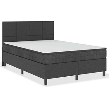 Shumee boxspring tmavo sivá textil 160 × 200 cm, 3054799