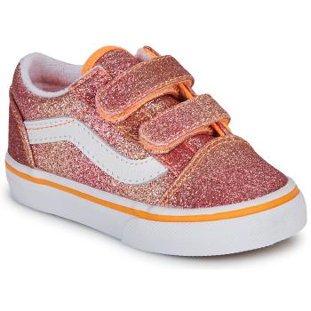 Vans  Old Skool V SUNRISE GLITTER MULTI/TRUE WHITE  Nízke tenisky Červená