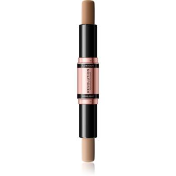 Makeup Revolution Fast Base obojstranná kontúrovacia tyčinka odtieň Light 2x4,3 g