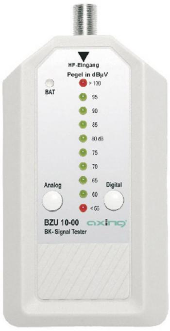 Axing BZU 10-00 tester úrovne pre káblový prijímač