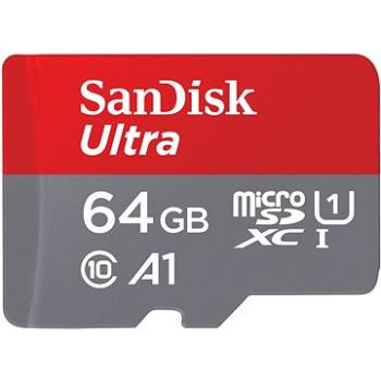 SanDisk MicroSDXC Ultra 64 GB + SD adaptér (SDSQUAB-064G-GN6MA)