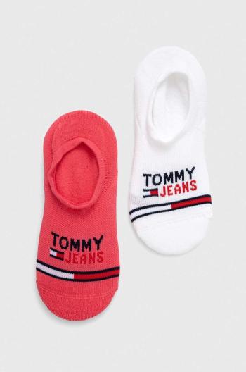 Ponožky Tommy Jeans 2-pak béžová farba
