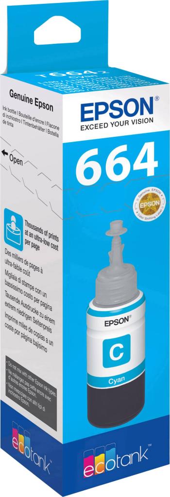 Epson Ink refill T6642 originál  zelenomodrá C13T66424010