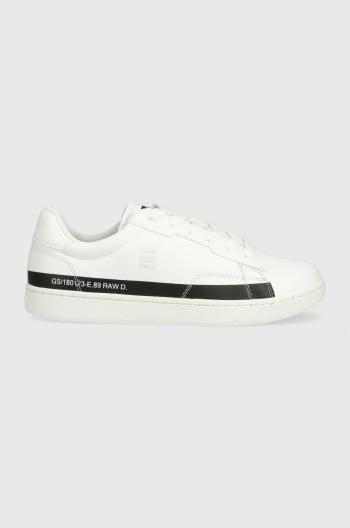 Tenisky G-Star Raw Cadet Lea biela farba, 2311002524.WHT.BLK