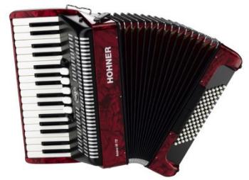 Hohner Bravo III 72 Červená Klávesový akordeón