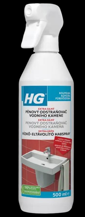 HG 605 - 3x silnejší penový čistič vodného kameňa 0,5 L