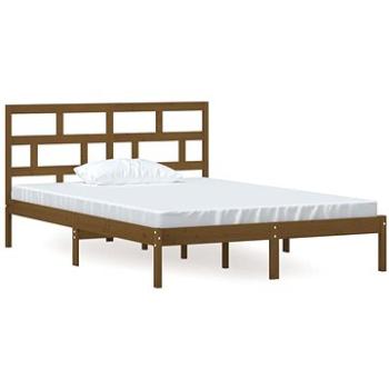 Rám postele medovo hnedý masívna borovica 140 × 200 cm, 3101221