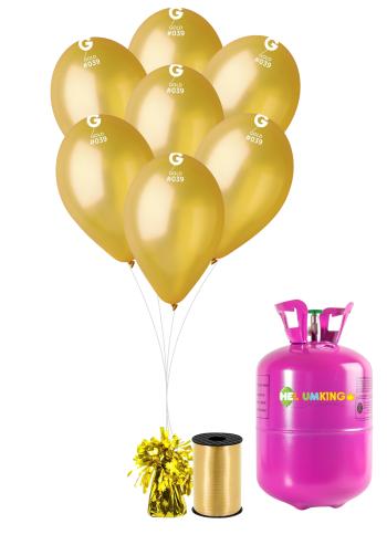 HeliumKing Hélium párty set so zlatými balónikmi 30 ks