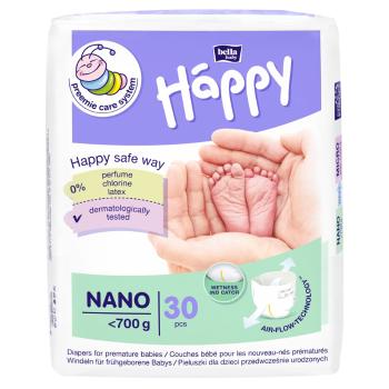 HAPPY Nano Detské plienky do 700 g 30 ks