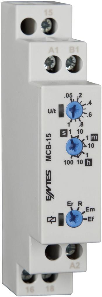 ENTES MCB-15 časové relé multifunkčné  1 ks Čas.rozsah: 0.05 s - 100 h 1 prepínací