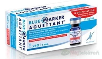 BLUE MARKER AGUETTANT 10 mg/mL roztok na označenie operovaných tkanív a vzoriek 10x1 ml