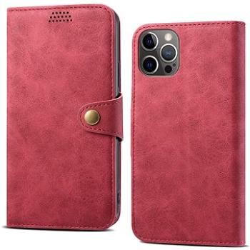 Lenuo Leather flipové puzdro pre iPhone 14 Pro Max, červené (348354)