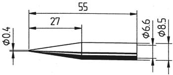 Ersa 842 UD LF spájkovací hrot ceruzková forma, predĺžená Veľkosť hrotov 0.4 mm  obsah, množstvo obsiahnutého obsahu na