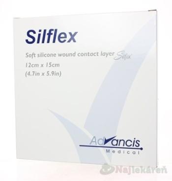 Silflex krytie na rany nepriľnavé 12 x 15 cm 10 ks