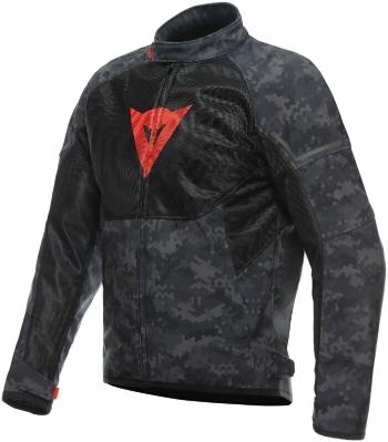 Dainese Ignite Air Tex Jacket Camo Gray/Black/Fluo Red 62 Textilná bunda