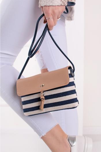 Béžovo-modrá crossbody kabelka Luna Mare