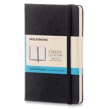 Moleskine S, tvrdé dosky, bodkovaný, čierny (MM713)