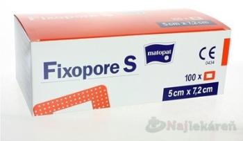 Fixopore S 5 x 7.2 cm 100 ks sterilní náplast