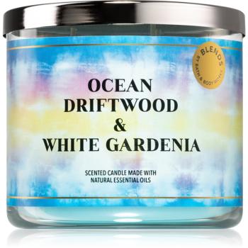 Bath & Body Works Ocean Driftwood & White Gardenia vonná sviečka 411 g