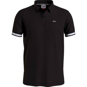 Tommy Jeans  Polokošele s krátkym rukávom POLO NEGRO HOMBRE   ESSENTIALS DM0DM15751  Čierna