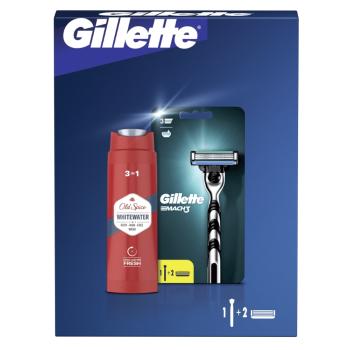 GILLETTE Mach3 strojček +2NH+ Shower gél 250ml Darčekové balenie