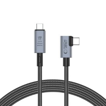 Tech-Protect Ultraboost Max L kábel USB 4.0 8K / USB-C 240W 1.5m, šedý