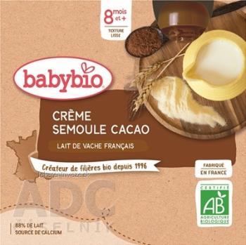 BabyBIO Krém kakao krupička mliečna desiata (od ukonč. 8. mesiaca) 4x85 g