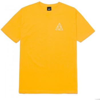 Huf  Tričká a polokošele T-shirt ss essentials tt  Žltá