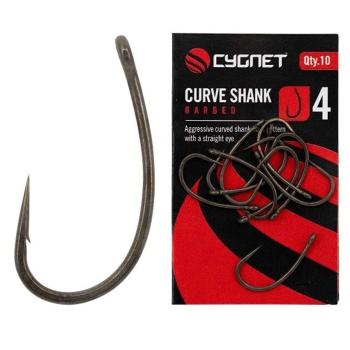 Cygnet háčiky curve shank hooks barbed 10 ks - veľkosť 8