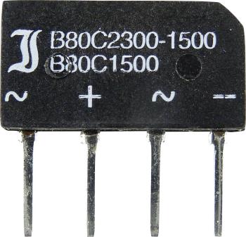 Diotec B40C1500B mostíkový usmerňovač SIL-4 80 V 2.3 A jednofázové