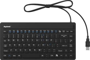 Keysonic KSK-3230IN (US) USB klávesnica US anglická, QWERTY čierna silikónová membrána, vodotesné (IPX7)