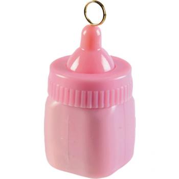 Amscan Závažie na balóny Detská fľaša - ružová