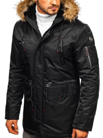 Čierna pánska zimná bunda BOLF 1080