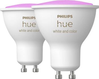 Philips Lighting Hue LED žiarovka (sada 2 ks) 871951434008400 En.trieda 2021: G (A - G) Hue White & Col. Amb. GU10 Doppe
