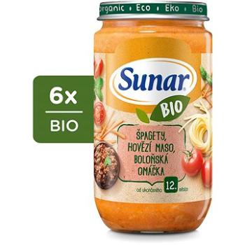 Sunar BIO príkrm boloňské špagety 12m+, 6× 235 g (8592084418137)