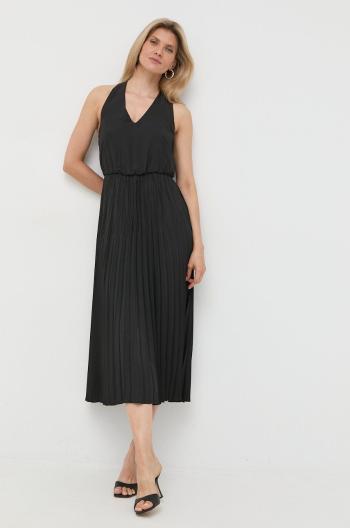 Šaty MAX&Co. čierna farba, midi, áčkový strih