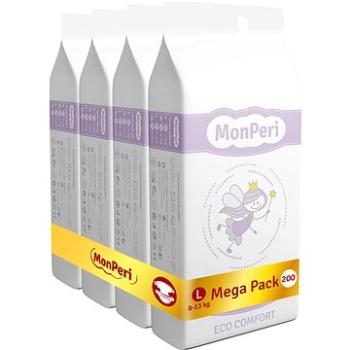 MonPeri ECO Comfort Mega Pack veľ. L (200 ks) (8594169731476)