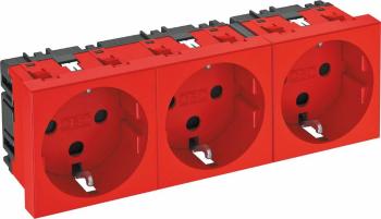 OBO Bettermann 6120296 prístrojová vložka zásuvka (š x v x h) 135 x 45 x 42 mm 1 ks červená