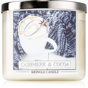 Kringle Candle Cashmere & Cocoa vonná sviečka 411 g