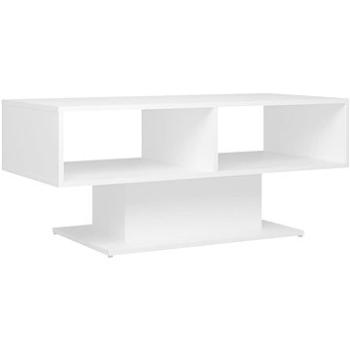 SHUMEE Konferenčný stolík biely 103,5 × 50 × 44,5 cm drevotrieska, 806822