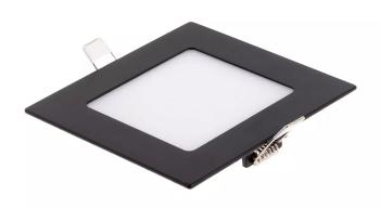 T-LED Čierny vstavaný LED panel hranatý 120 x 120mm 6W Farba svetla: Teplá biela 102110