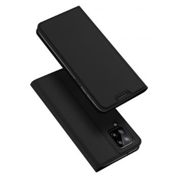 Dux Ducis Skin Pro knižkové kožené puzdro na Samsung Galaxy A22 4G, čierne