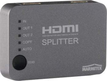 Marmitek Split 312 2 porty HDMI splitter možnosť 3D prehrávania 3840 x 2160 Pixel strieborná