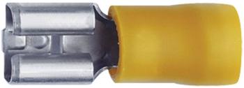 Klauke 750 faston zásuvka  Šírka zástrčky: 6.3 mm Hrúbka konektora: 0.8 mm 180 ° čiastočne izolované žltá 1 ks