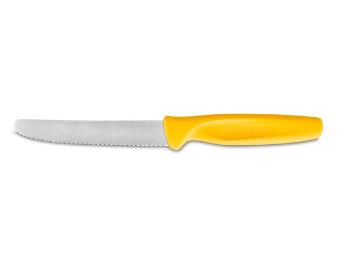 Wüsthof Univerzálny nôž WÜSTHOF 10cm vrúbkované ostrie, žltý